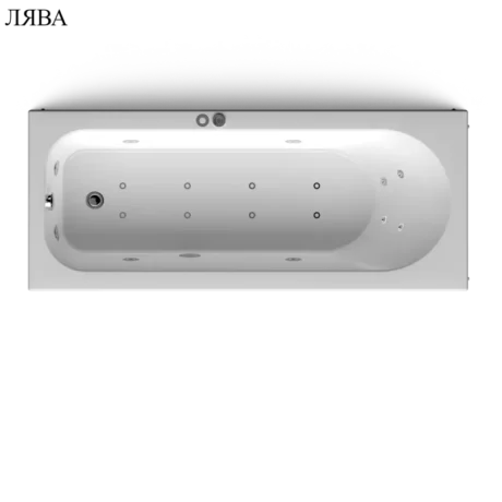 Хидромасажна вана Смарагд Комбо Флат 150/70 см.