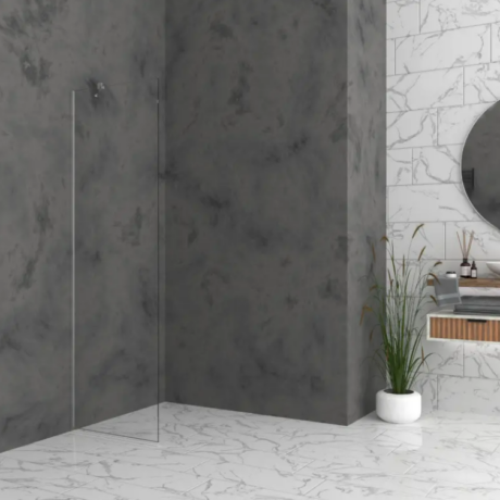 Душ параван Walk In S1 с прозрачно стъкло 6 мм и хром обков