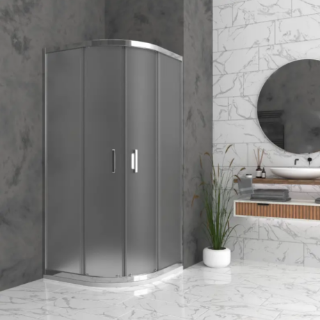 Душ кабина Bella O с Матирано стъкло 6 мм и хром обков