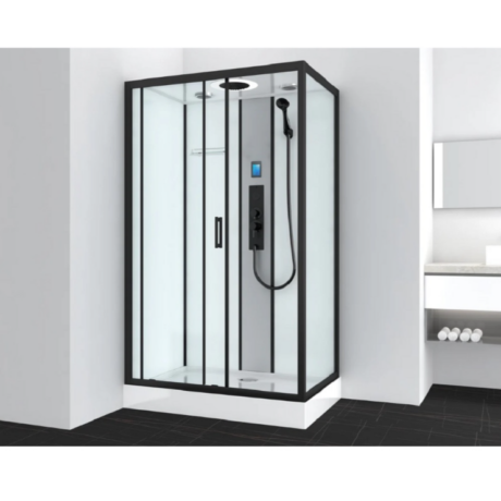Хидромасажна душ кабина "BOSTON BLACK", 90x120x215 см.