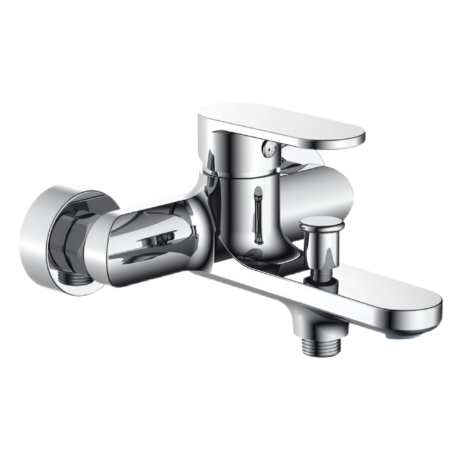 Смесител SANOOPUS ,  стенен за вана/душ, хром