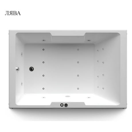 Хидромасажна вана Атина Комбо Флат 14 180/120 см. Двуместна
