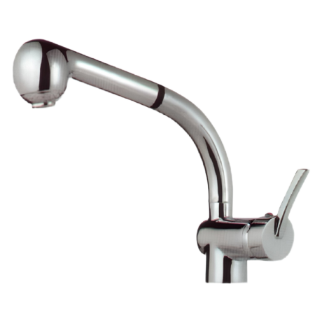 Смесител  SANOTREND за мивка с изтеглящ се чучур, хром