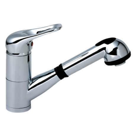 Смесител SANOREKORD за мивка с изтеглящ се чучур , хром