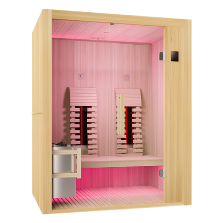 Финландска сауна и инфрачервена кабина ALASKA, двойна (за двама)