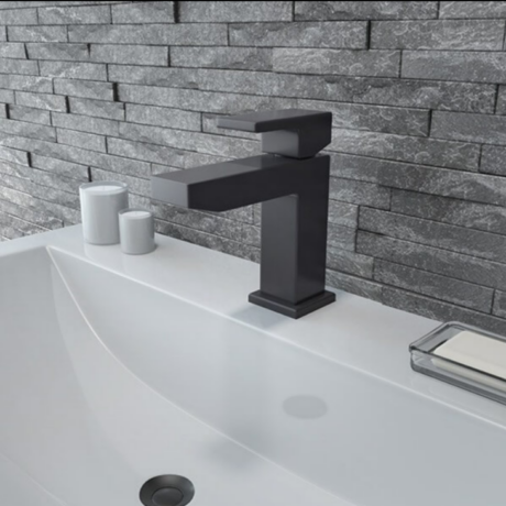 Смесител за умивалник черен мат DELOS NERO E02FA382-BL KARAG