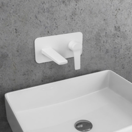 Стенен смесител за вграждане бял мат ANDARE WHITE WNX148073PH KARAG