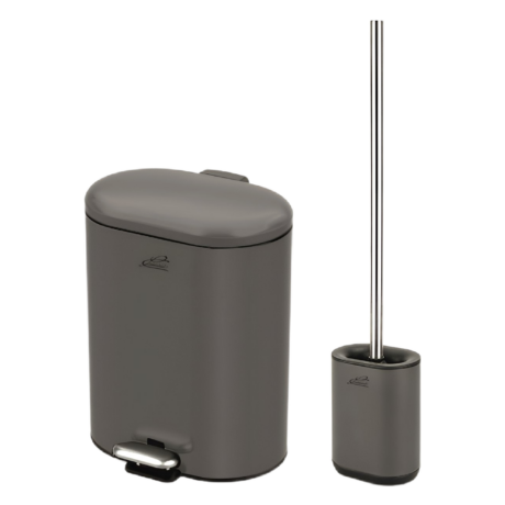 Тоалетно кошче за баня ICA 8355G сив мат