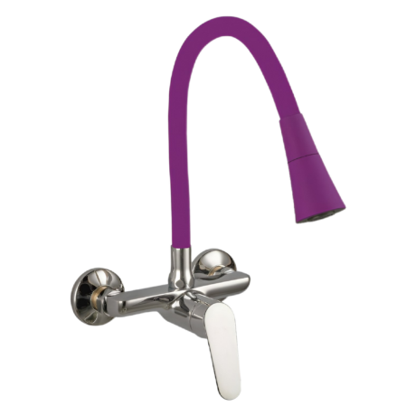 Кухненски смесител стенен LINNI PURPLE MATT 5108152P 7789