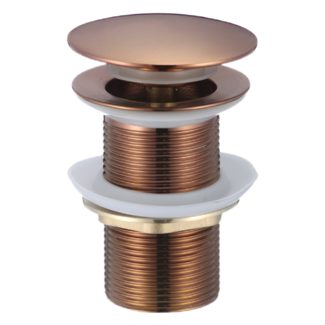 Сифон за умивалник без преливник с клик IC S43BRUSH ROSE GOLD