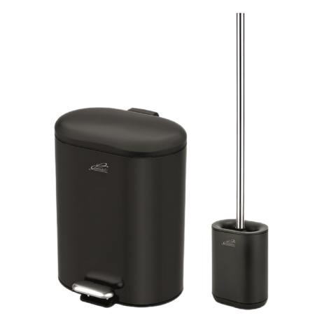 Тоалетно кошче за баня ICA 8355B черен мат