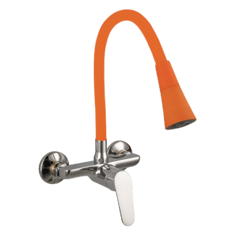 Кухненски смесител стенен LINNI ORANGE MATT 5108152OR 7789