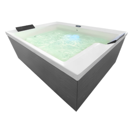 Външно джакузи KORFU SPA 34, бяло , с вкл. покривало и стъпала