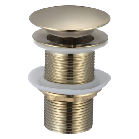 Клик сифон за умивалник без преливник полирано злато IC S43BRUSH GOLD