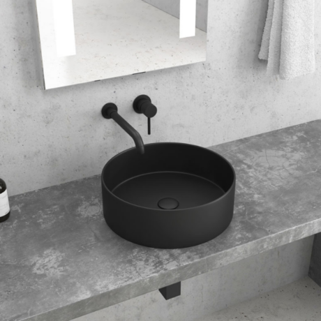 Мивка върху плот 35.5×12 черен мат LT 3134-MMB KARAG