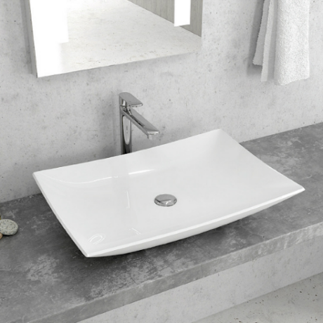 Умивалник за монтаж върху плот 60×39см LT 1018 KARAG