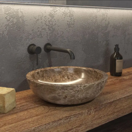 Мивка от камък за плот ELENA SBP GREY 40см KARAG