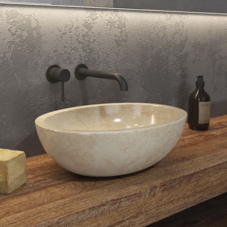 Мивка от камък за плот 45×35см LEONOR CREAM KARAG