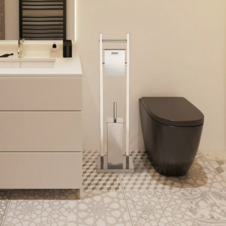 Комплект четка и държач за тоалетна хартия 3811C хром