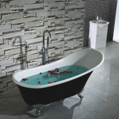 Свободностояща акрилна вана класическа ретро  ICSH LB 1784 B Комплект