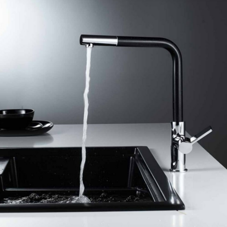 Месингов смесител за кухня ICF 718650 BLACK