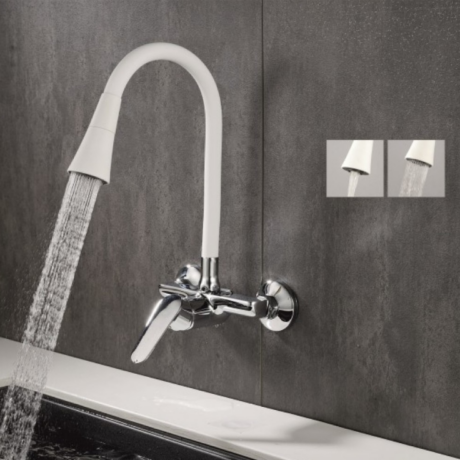 Месингов Смесител за кухня LINNI WHITE MATT ICF 5108152W 7789