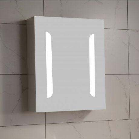 Огледален PVC шкаф с LED осветление ICMC 4514-55