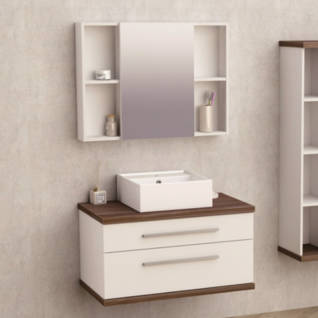 Комплект мебели за баня от PVC BG 8144-2+6014-80+865 / ЗАРА 80-2