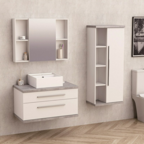 Комплект мебели за баня от PVC BG 8144-1+6014-80+865+5030-1/ ЖИЗЕЛ 80-1