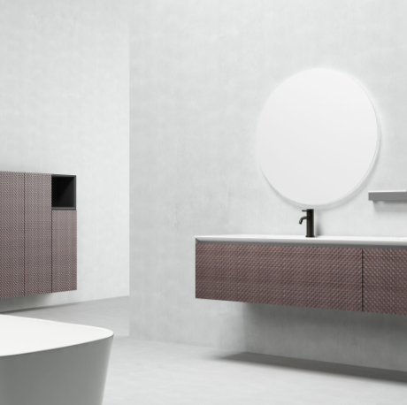 Луксозен конзолен шкаф за баня  ICP 1400-3D1016