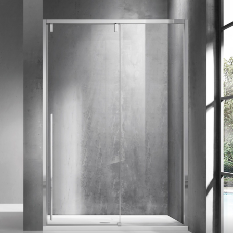 Душ кабина Santorini 400 Chrome KARAG, прозрачно стъкло 8мм