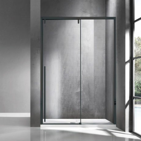 Душ кабина Santorini 400 Black KARAG, прозрачно стъкло 8мм