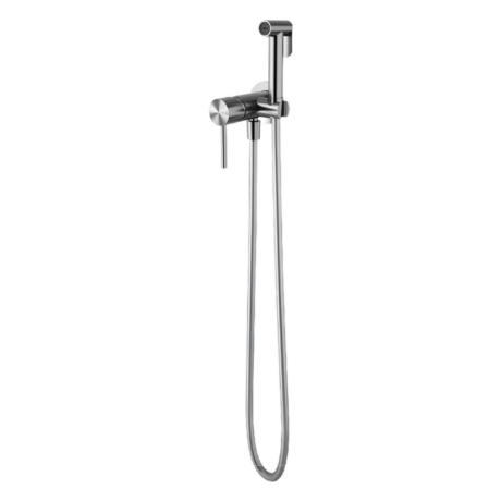 Смесител за вграждане с хигиенен душ за биде S19058 BRUSHED STEEL ETERNITY 316 KARAG