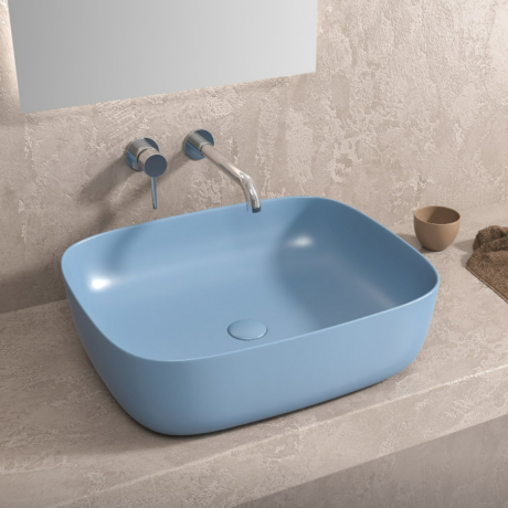 Умивалник за монтаж върху плот 49×39.5×15 cm LT 2143-MBL KARAG
