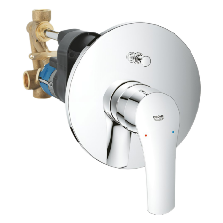 Смесител за вграждане за душ/вана, к-т с тяло за вграждане 33305003 GROHE Eurosmart