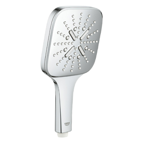 Ръчен душ с 3 функции/струи, за баня Rainshower SmartActive 130 Cube 26582000 GROHE