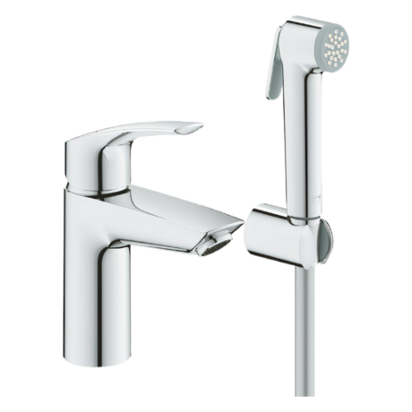 Комплект смесител за умивалник и бидетен/санитарен душ  Grohe Eurosmart 23124003
