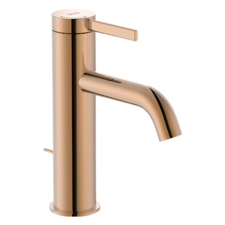 Смесител за умивалник с изпразнител Rose gold ROCA Ona A5A309ERG0