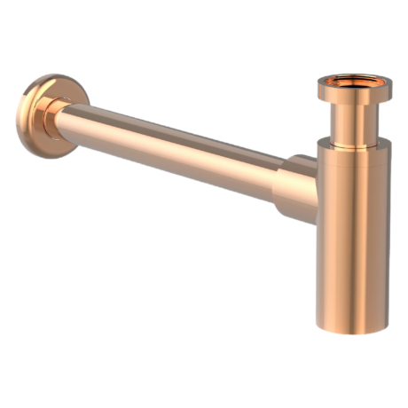 Бутилков сифон за мивка,розово злато/rose gold Roca A5064070RG