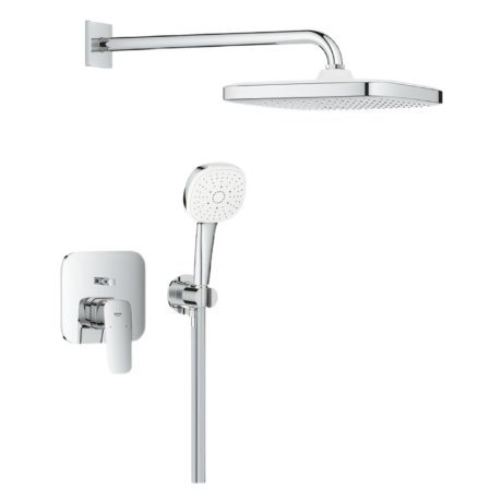 Смесител за вграждане за вана и душ, без тяло 1053360000 GROHE Cubeo