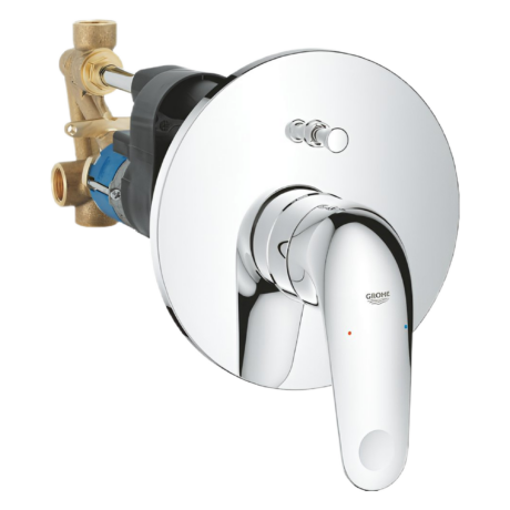 Смесител за вграждане за душ, к-т с тяло за вграждане 32747001 GROHE Euroeco
