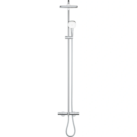 Душ система с термостатен смесител за вана/душ GROHE Tempesta 250 Cube 26691001