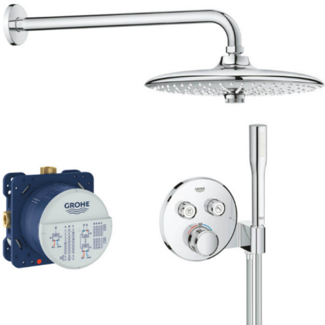 Термостатен комплект за вграждане за душ Grohe Smartcontrol / Euphoria 34867000