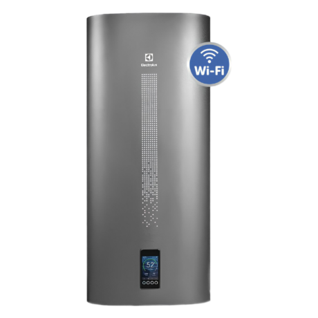 Електрически бойлер с инверторно управление Electrolux, EWH 80 SI SE, 65 литра, 2000 W, Сух нагревател, Wi-Fi, Мултипозиционен, Сив 242136