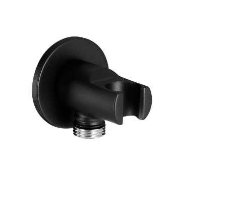 Извод за вода с държач за душ слушалка , черен мат / matt black Roca Aqua A5B5250NB0