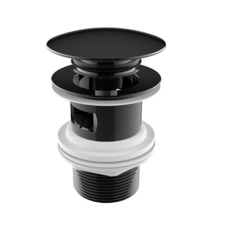 Сифон Click-clack за умивалник с преливник черен / titanium black Roca Aqua A5054015CN