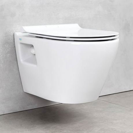 Конзолна тоалетна чиния SMART SM12 GTL SLIM Soft Close, с вградено биде