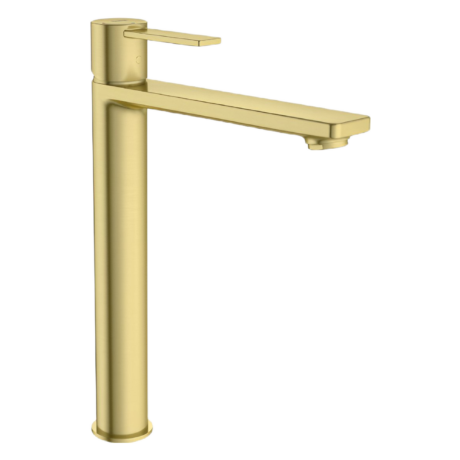 Висок смесител за умивалник ROCA Targa A5A345FVA0 Brushed Brass