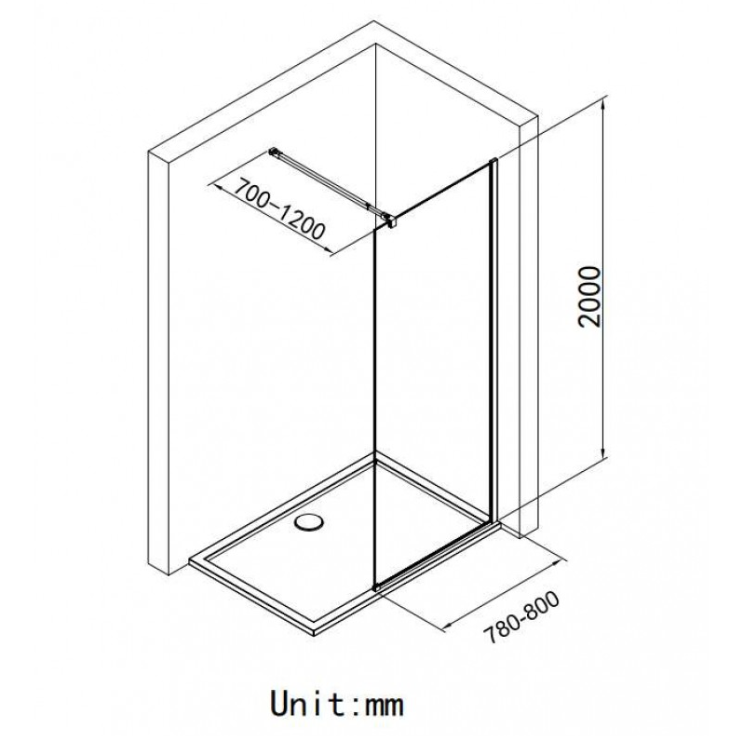 СТАЦИОНАРЕН ПАРАВАН White mat 125WM - Image 2