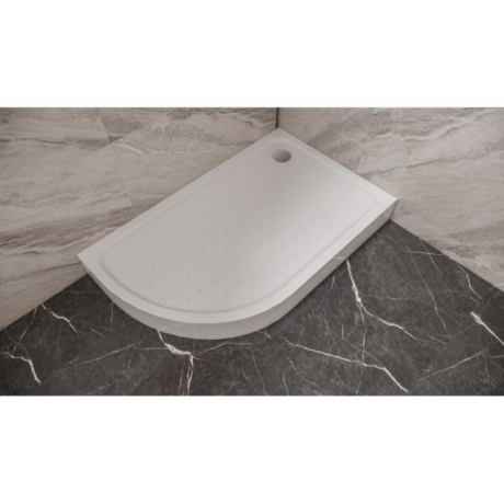 Овално душ корито за баня дясно 120/80 см. SHOWER TRAY ICS 176 SR INTER CERAMIC
